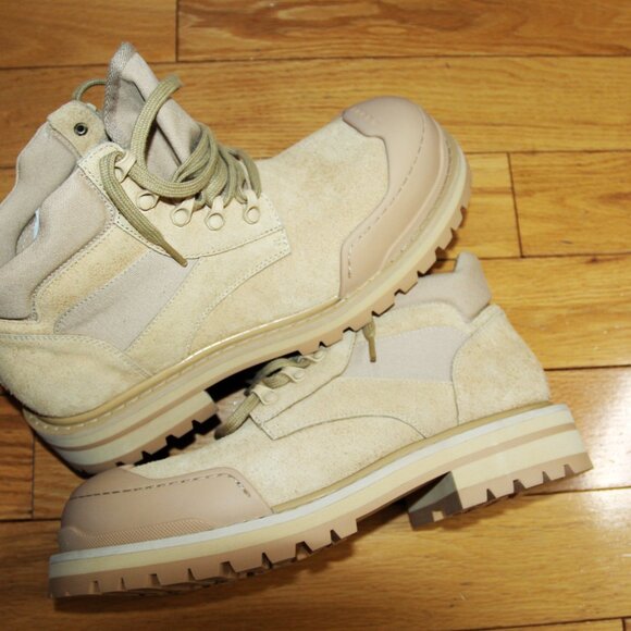 BNWT AW24 MARNI LEATHER SUEDE ANKLE COMBAT BOOTS 43 - Picture 4 of 16